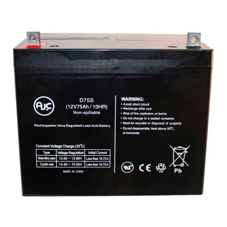 Battery Clerk AJC Power-Sonic PS-12750 PS12750 12V 75Ah Sealed Lead Acid Battery POWER-SONIC-PS-12750 PS12750